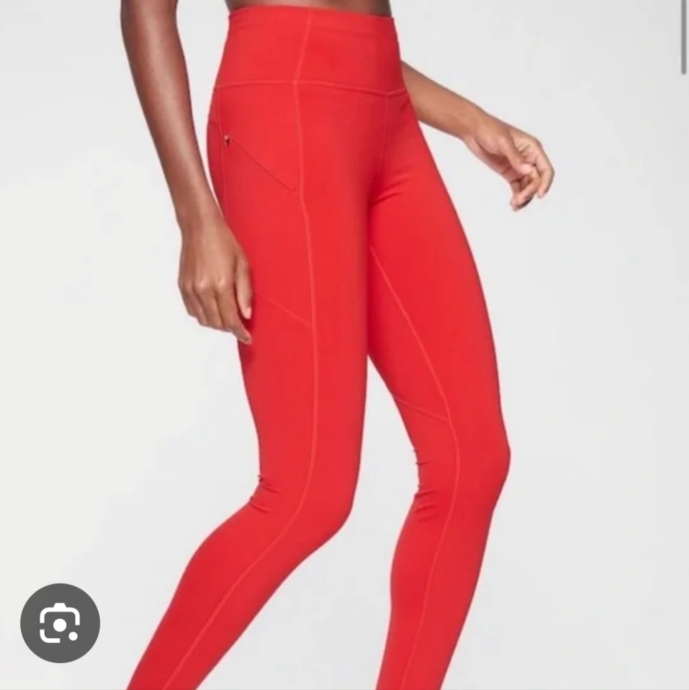 Athleta Contender Women's Red Leggings XXS(sz0)